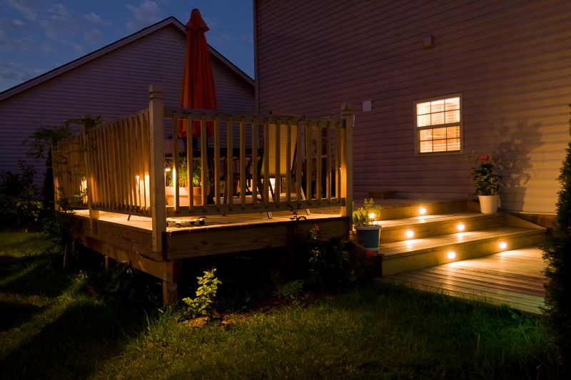 Deck with Lighting and Seating
