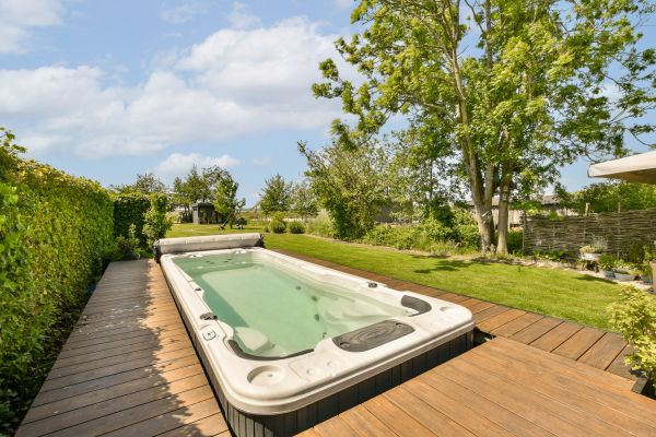 Outdoor Spa Deck Installation